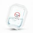 ظرف نگهدارنده با بدنه شیشه ای پرفکت هوم مدل P5463-2 مناسب برای قرار دادن در یخچال و فریزر مجموعه 2 عددی