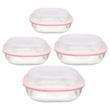 ظرف نگهدارنده لیمون مدل GLASS CONTAINER مجموعه 4 عددی