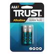 باتری نیم قلمی تراست مدل Alkaline Super Plus بسته 20 عددی