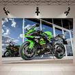 پوستر طرح موتور مدل Kawasaki Ninja ZX-6R کد AR15290