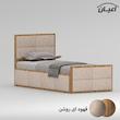 تخت خواب یک نفره اعیان مدل FH842 سایز 90x200 سانتی متر