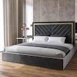 تخت خواب دو نفره مدل 5596 سایز 200x180 سانتی متر 