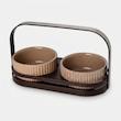 اردوخوری بی‌وی‌کی طرح مجستیک کد 452222، مجموعه 2 عددی، 2 بخش مجزا از جنس پلی‌استر، مناسب سرو و پذیرایی، شستشو با دست