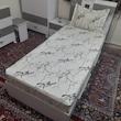 سرویس ملحفه طرح مرمر کد 90 یک نفره دو تکه