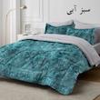 سرویس روتختی دو نفره 6 تکه نوپه هوم مدل مخمل پتینه 1028