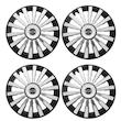 قالپاق چرخ ام اچ بی مدل PLA1515 سایز 15 اینچ مناسب برای وانت آریسان بسته 4 عددی