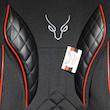 روکش صندلی سوشیانت مدل تورنتو مناسب برای پراید 132 و 132 به همراه پشت گردنی و دور فرمان و باکس صندوق