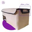 جعبه نظم دهنده صندوق عقب خودرو سام سالو مدل جا کفشی دار پلاستیکی japj