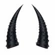شاخ کلاه کاسکت موتور سیکلت وارون طرح BLK کد W-83 بسته 2 عددی