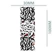 برچسب بدنه موتور سیکلت طرح تایپوگرافی tape1