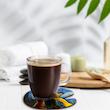 زیر لیوانی لوکسینو مدل پالت نقاشی طرح ونگوگ و شازده کوچولو کد 1_ArtLand_Shahrad