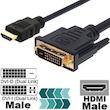 کابل تبدیل HDMI به DVI کی نت مدل K-CDVI2HD15 طول 1.5 متر