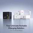 شارژر رومیزی 100 وات 3 پورت بیسوس مدل  100W Super GaN  به همراه کابل  USB-C