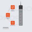 محافظ شوک الکتریکی و چند راهی برق پرودو مدل PD-FWCHO45-BK-65W