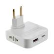 چندراهی برق مدل تاشو 4in1 W USB & type c 