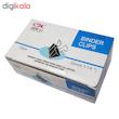 گیره کاغذ دینگ لی مدل DL.003 سایز 32 میلی متر بسته 12 عددی