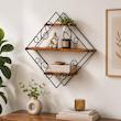 شلف دیواری مدل لوزی طرح فرفوژه کد 29010