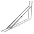پایه نگهدارنده طبقه دیواری مدل بت کد  YPEK-500x320CM مجموعه 2 عددی