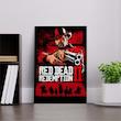 تابلو شاسي کارنيکا طرح رد دد Red Dead Redemption کد 89610 مجموعه 4 عددی