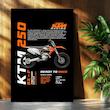 تابلو شاسی بکلیت طرح موتور کی تی ام KTM 250 SX-F مدل T-po1688