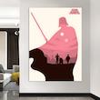 تابلو شاسی مدل فیلم و سریال طرح STAR WARS جنگ ستارگان کد 10