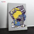 تابلوی ونسونی طرح Hip Hop Minion سایز 30 × 40