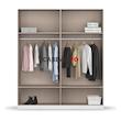 کمد لباس فلفور کابینت مدل MDF-WH-L180cm