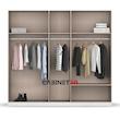 کمد لباس فلفور کابینت مدل آینه‌دار S225cm MDF