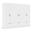 کمد لباس فلفور کابینت مدل MDF-WH-L270cm