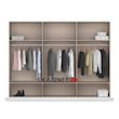 کمد لباس فلفور کابینت مدل MDF-WH-L270cm