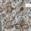 ملحفه خانه سفید مدل ترمه دو نفره سایز 245x200 سانتی متر