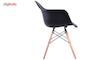 صندلی کروماتیک مدل Black Armchair Wood Legs