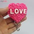 قلاب آویز حوله طرح قلب کد LOV