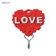 قلاب آویز حوله طرح قلب کد LOV