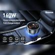 شارژر فندکی باسئوس مدل Multi-port Fast Charge 160W به همراه کابل تبدیل Usb-c