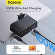 شارژر دیواری 100 وات بیسوس مدل GAN5 PRO 100W به همراه کابل USB-C