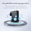 شارژر دیواری 100 وات بیسوس مدل GAN5 PRO 100W به همراه کابل USB-C