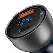 شارژر فندکی 65 وات باسئوس مدل Particular Digital Display QC+PPS