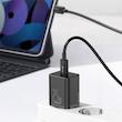 شارژر دیواری باسئوس Quick Charger 25W به همراه کابل تبدیل  usb-c