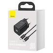 شارژر دیواری باسئوس Quick Charger 25W به همراه کابل تبدیل  usb-c