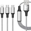 کابل تبدیل USB به microUSB/لایتنینگ/USB-C هارمن مدل ONLY CHARGE طول 1 متر