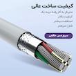 کابل تبدیل USB به MicroUSB کینگ استار مدل Vertical Fast K80A طول 1.1 متر