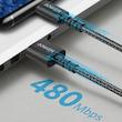 کابل تبدیل USB به USB-C انکر مدل A8022 طول 0.9 متر