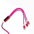 کابل تبدیل USB به microUSB / لایتنینگ / USB-C مدل سه کاره طول 1.2 متر