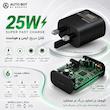 شارژر دیواری ۲۵ وات اتوبات مدل SuperFast-25w به همراه کابل USB-C