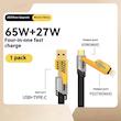 کابل تبدیل USB/USB-C به لایتنینگ/USB-C آیرون ایکس مدل SUPERFAST65W 4IN1 طول 1.5 متر