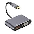 مبدل USB-C به HDMI/VGA کی نت مدل K-COUC30HV