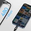 کابل تبدیل USB-C به لایتنینگ باسئوس مدل Explorer Series  طول 1 متر