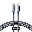 کابل تبدیل USB-C به لایتنینگ بیسوس مدل Crystal Shine طول 1.2 متر