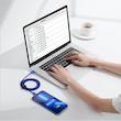 کابل تبدیل USB-C به لایتنینگ بیسوس مدل Crystal Shine طول 1.2 متر